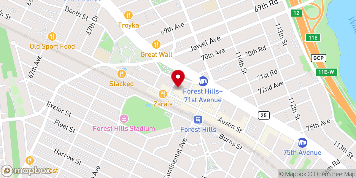 Map showing location of American Bukharian Jewish Congress Inc