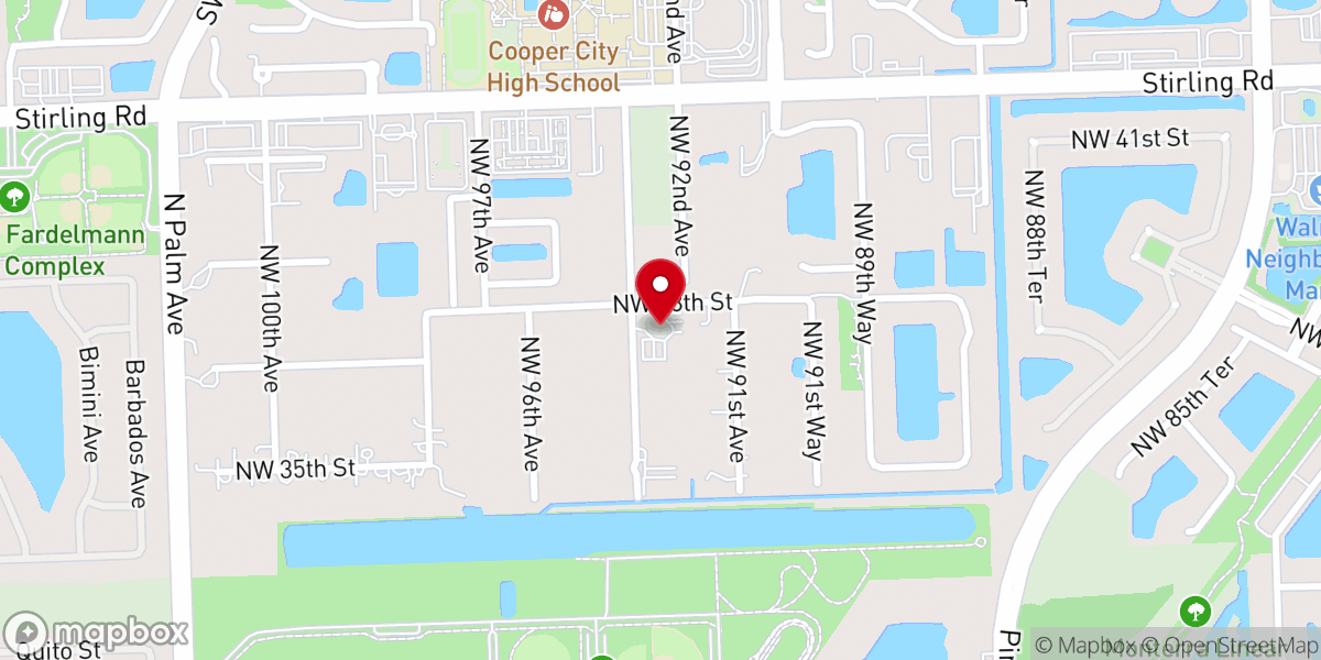 Map showing location of Iglesia La Roca