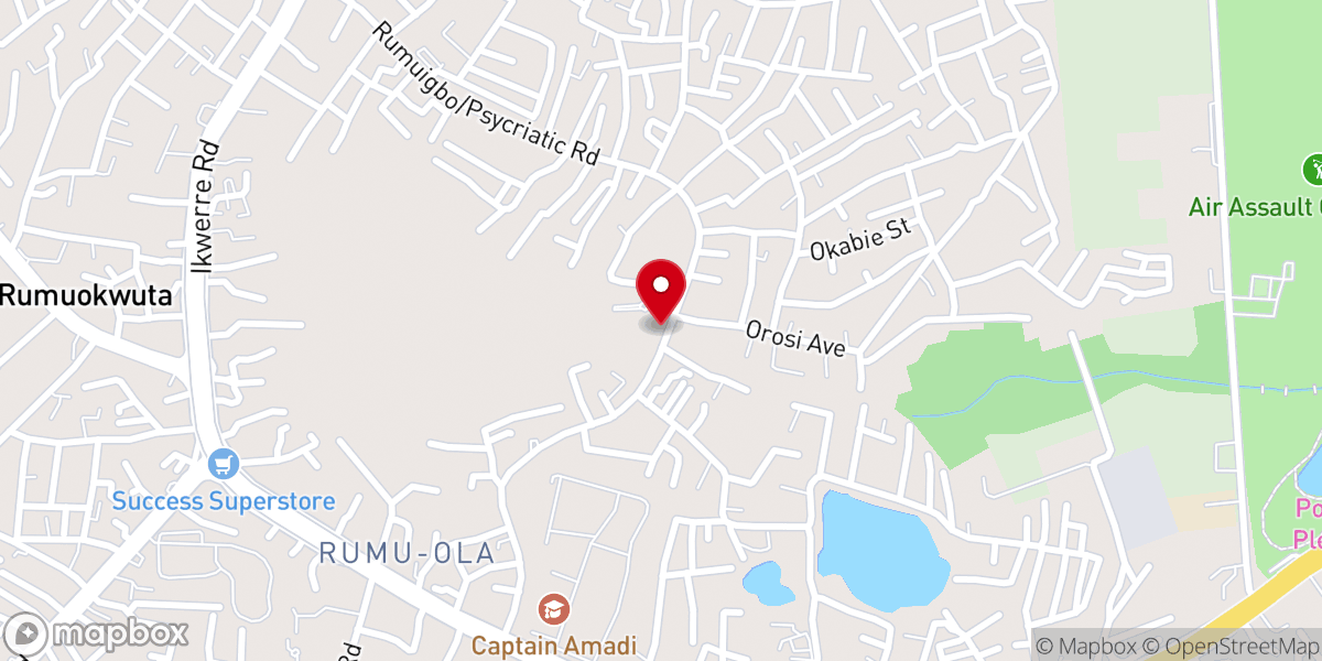 Map showing location of Abundant Life Evangel Mission Inc