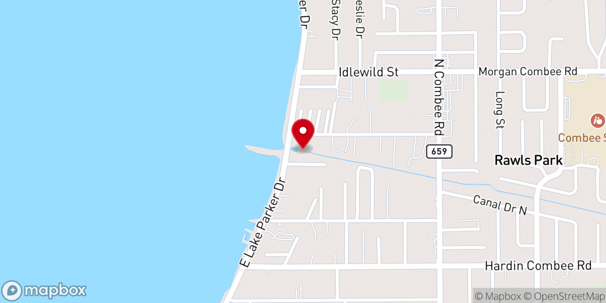 Map showing location of Iglesia Manantial De Vida Inc