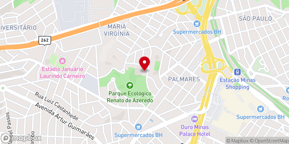 Map showing location of Paróquia São Lucas