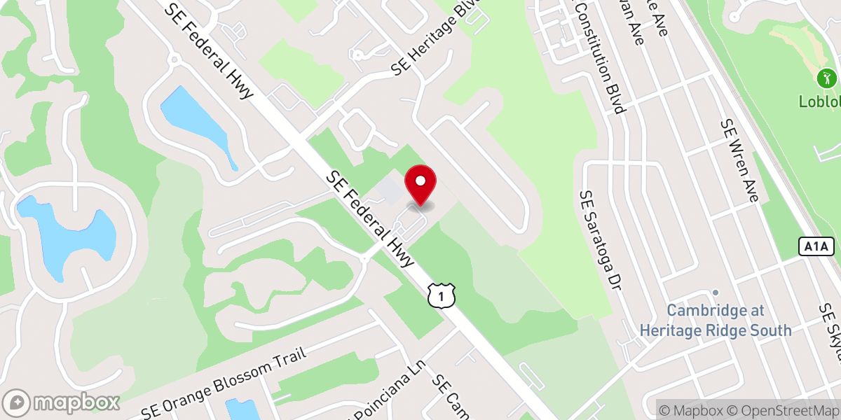 Map showing location of Bethel Lutheran Church