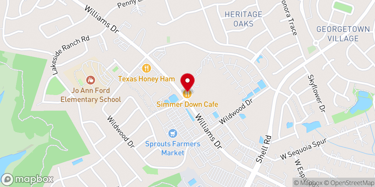 Map showing location of Christ our Savior Anglican Church Texas