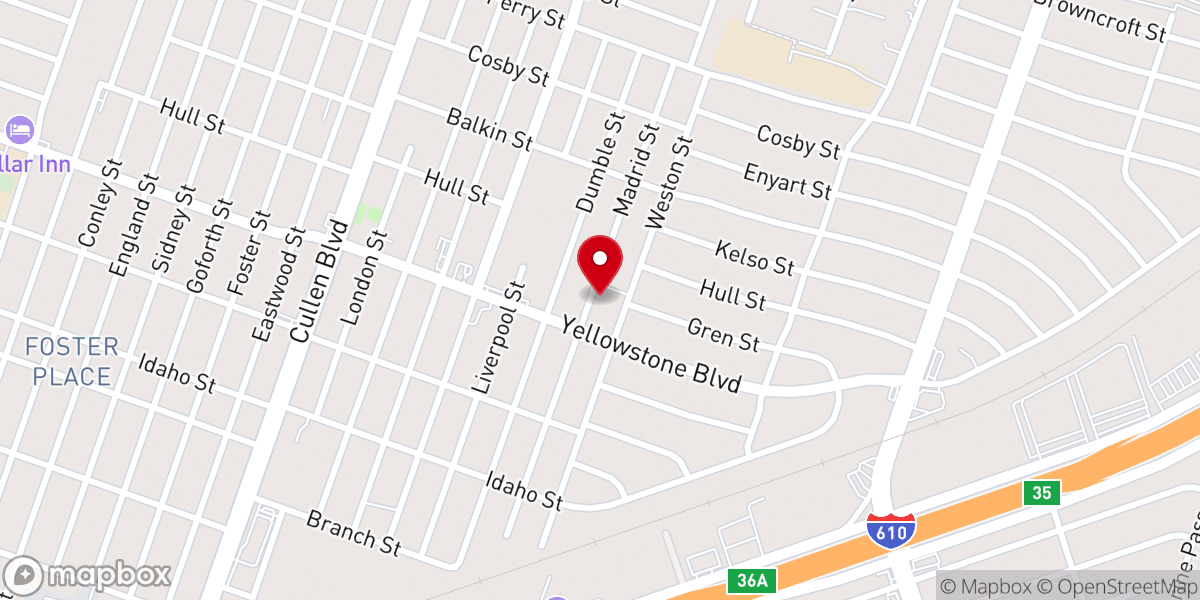 Map showing location of New Providence Baptist Church