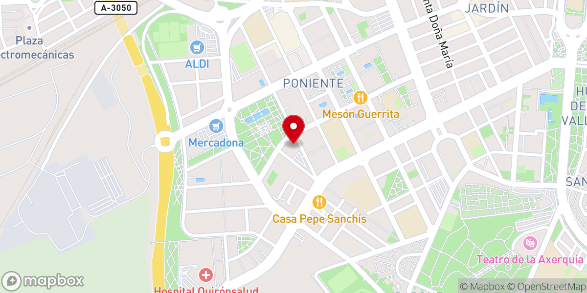 Map showing location of Parroquia del Beato Álvaro de Córdoba