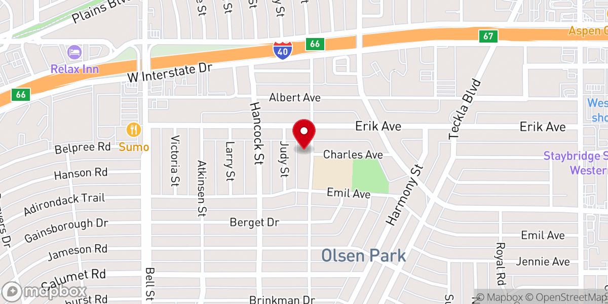 Map showing location of Anna Street Church of Christ