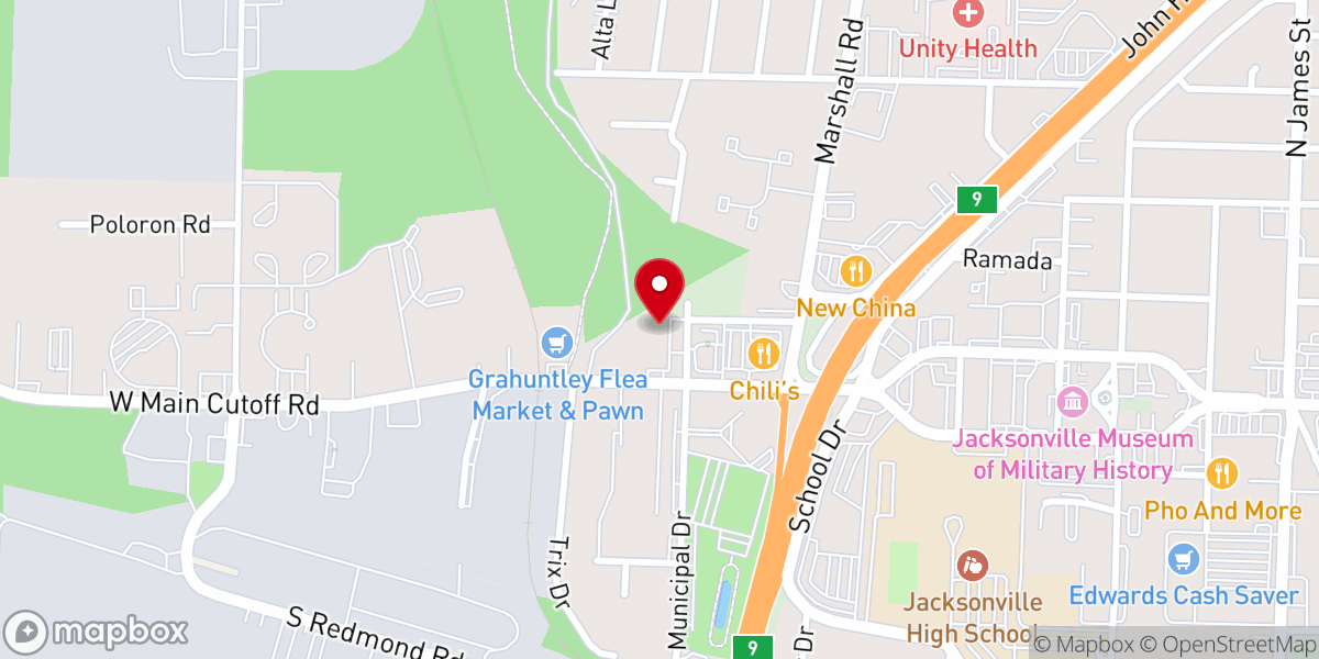 Map showing location of Life Source Church-Jacksonville