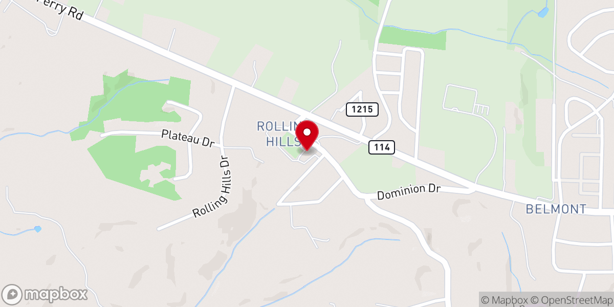 Map showing location of Hope Valley Church