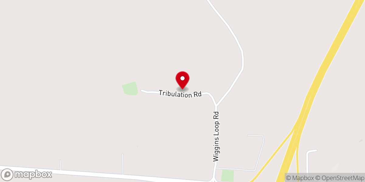 Map showing location of Tribulation MB Church
