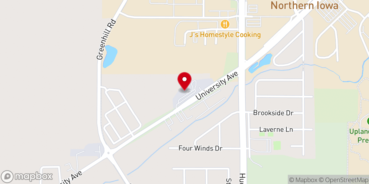 Map showing location of United Church of Christ