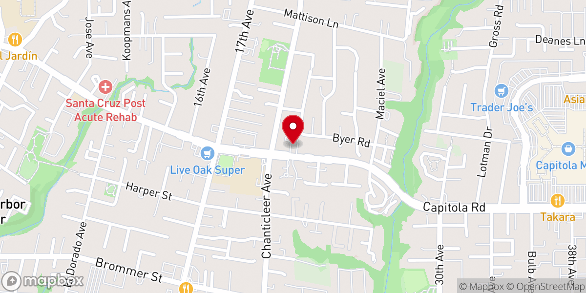 Map showing location of First Baptist Church of Freedom