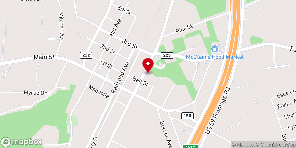 Map showing location of New Covenant Church