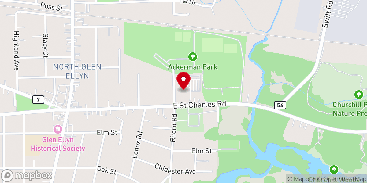 Map showing location of Parkview Community Church