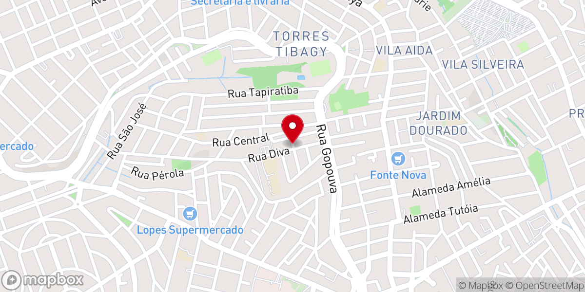Map showing location of Igreja Evangélica Petencostal Almas Restauradas para Cristo