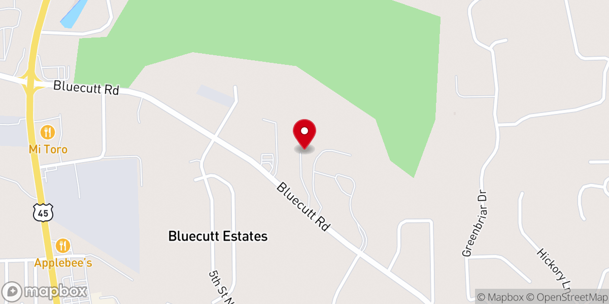 Map showing location of First Presbyterian Church