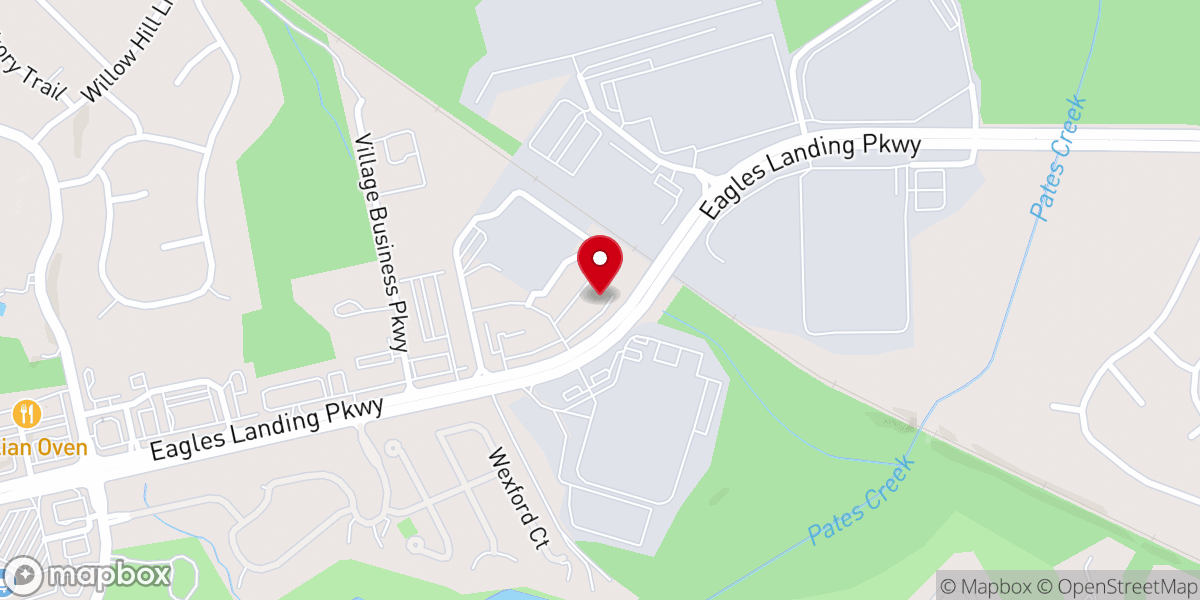 Map showing location of New Faith Christian Church