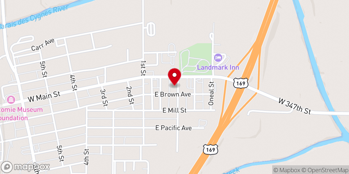 Map showing location of Messiah Systems
