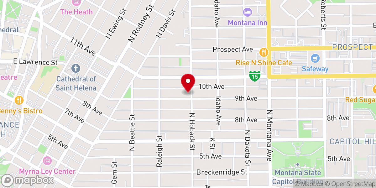 Map showing location of Evangelical Covenant Church