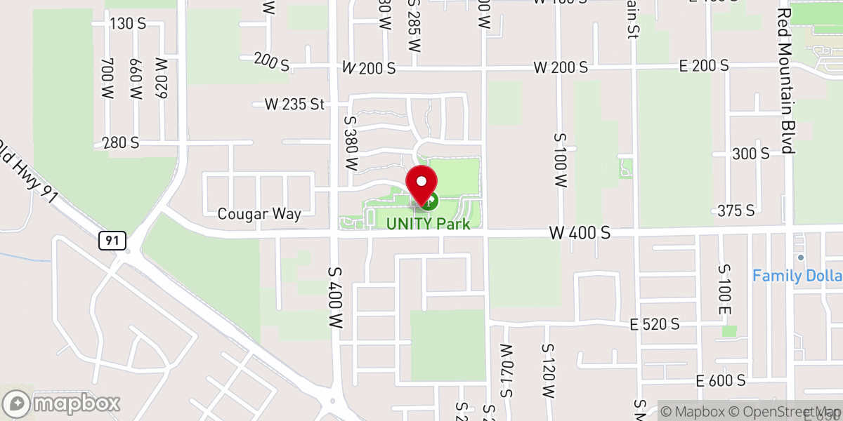 Map showing location of Apostolic Church of Ivins City