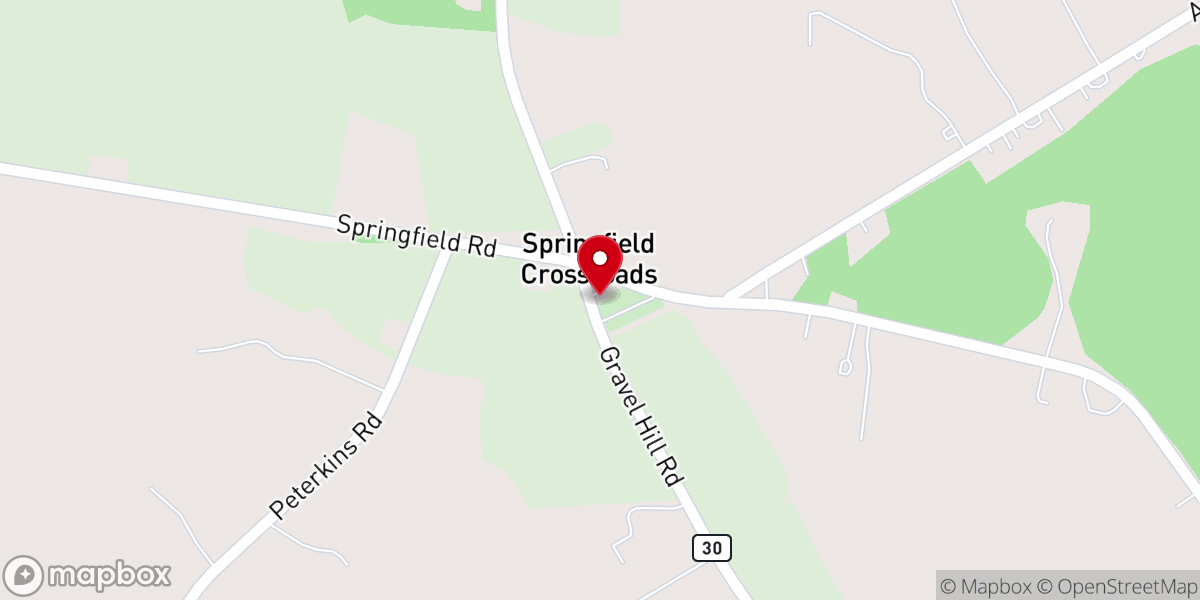 Map showing location of Saint John's United Methodist Church