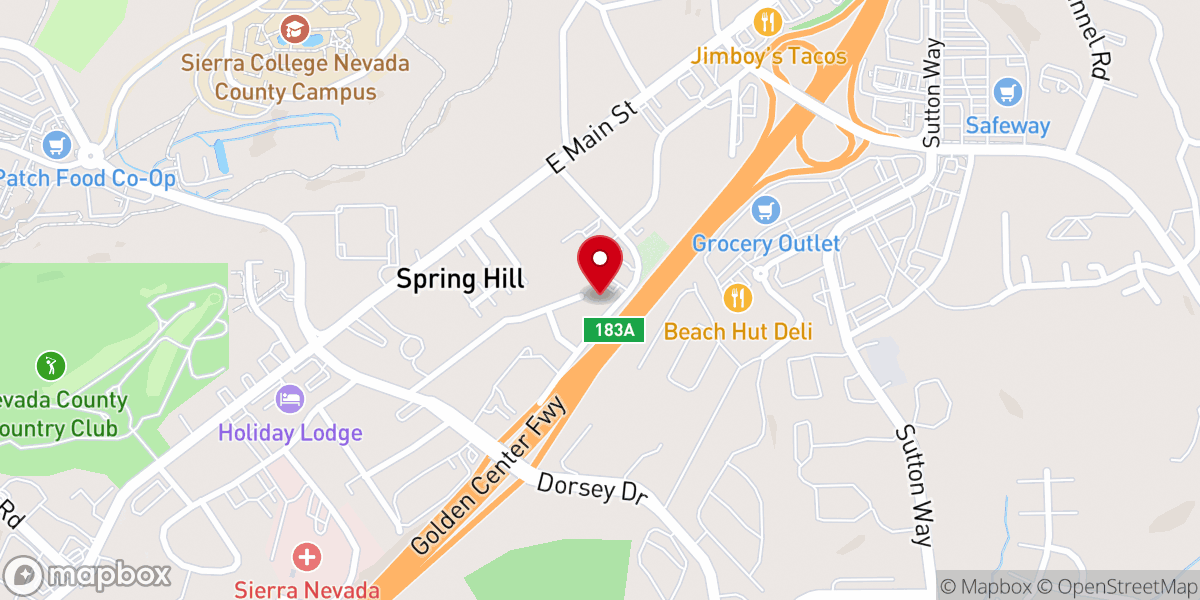 Map showing location of Grass Valley Meditation Group of Self-Realization Fellowship