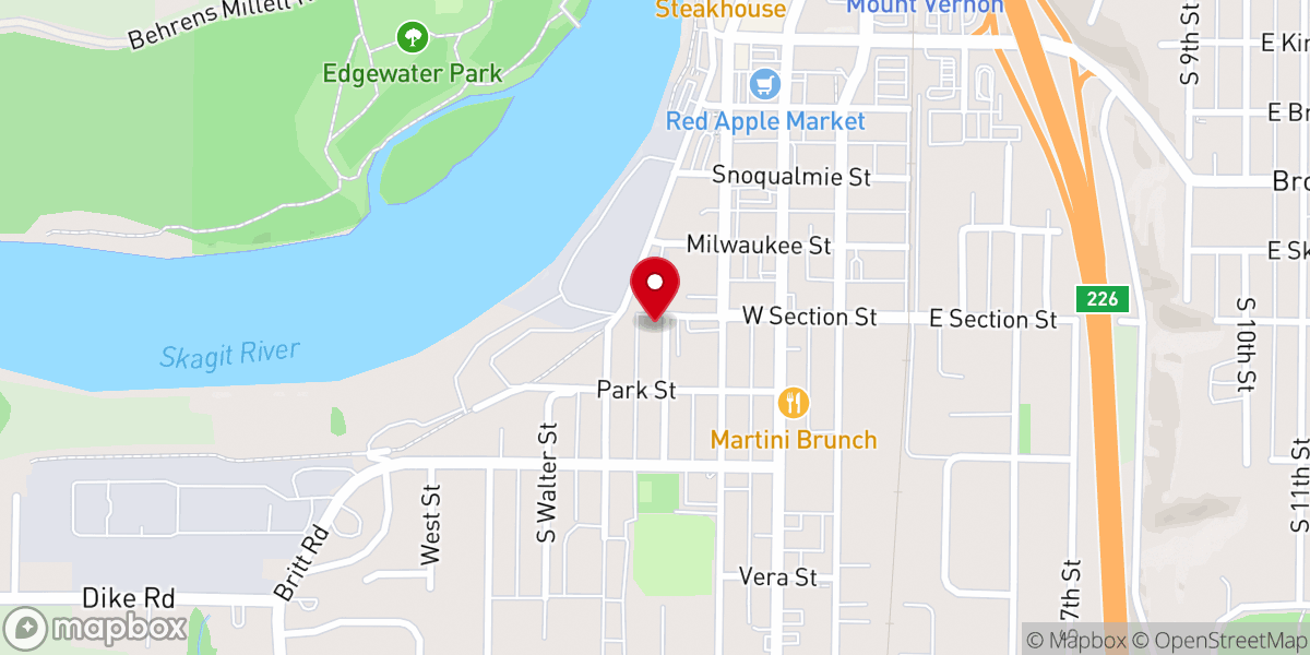 Map showing location of Skagit Unitarian Universalist