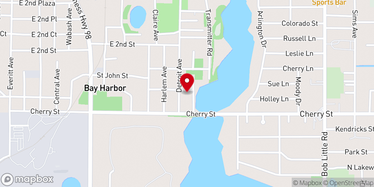 Map showing location of 2nd Mt Moriah Baptist Church