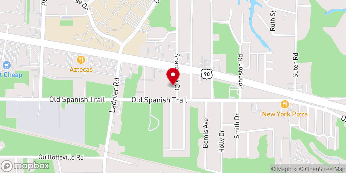 Map showing location of True Vine Holiness Tabernacle