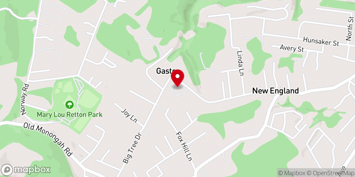 Map showing location of Central Christian Church