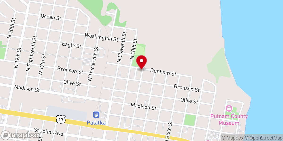 Map showing location of Pentecostal Church of God