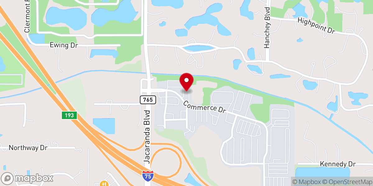 Map showing location of Suncoast Tabernacle