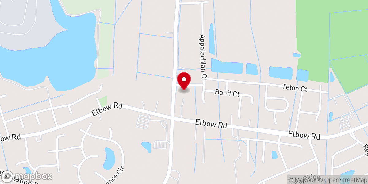 Map showing location of Hope Church