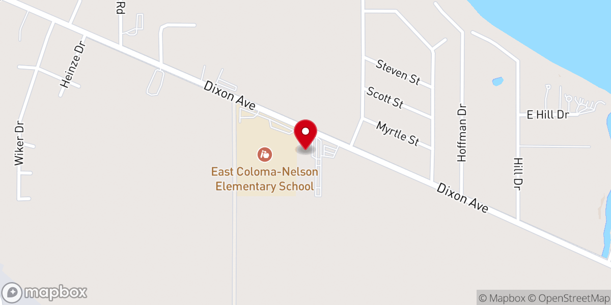 Map showing location of Harvest Time Bible Church