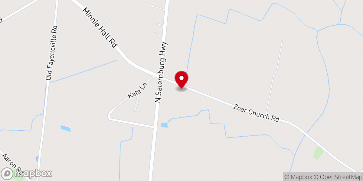 Map showing location of Mingle Hill Disciples Church