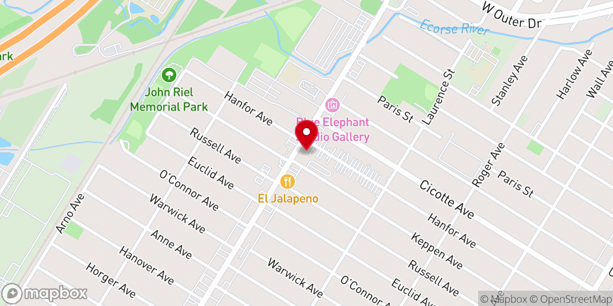 Map showing location of Inter-City Baptist Church