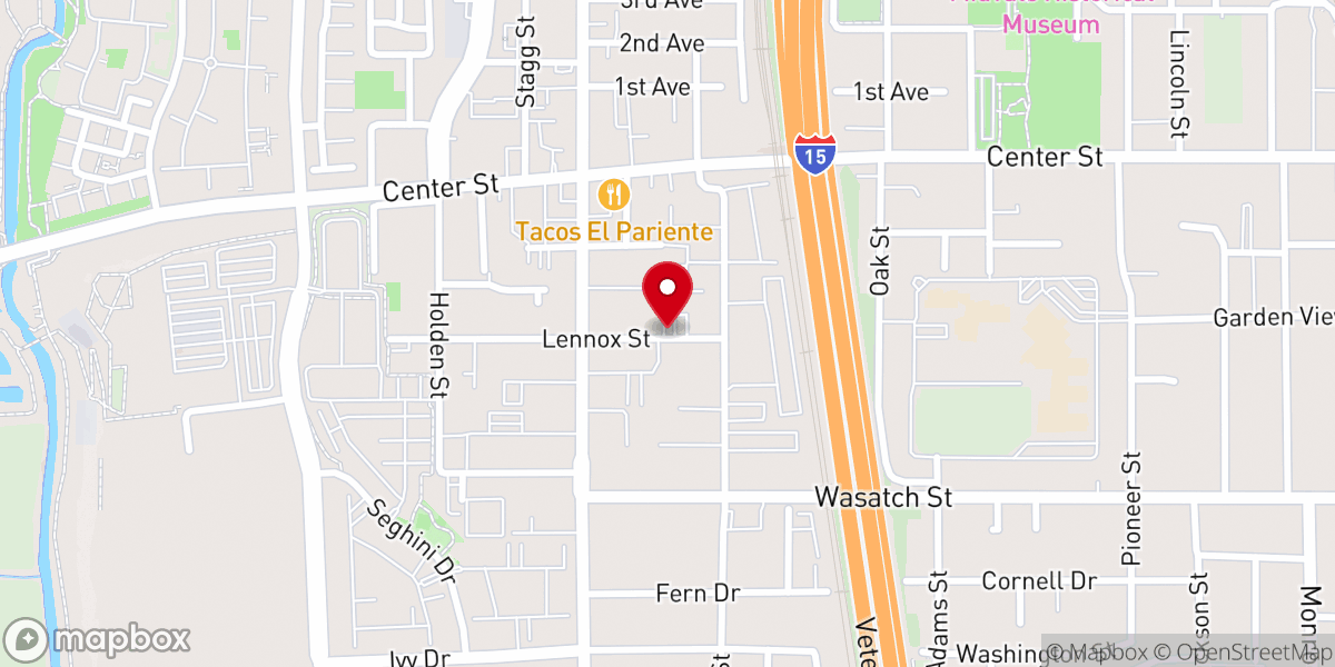 Map showing location of St. Therese of the Child Jesus Catholic Church, Midvale