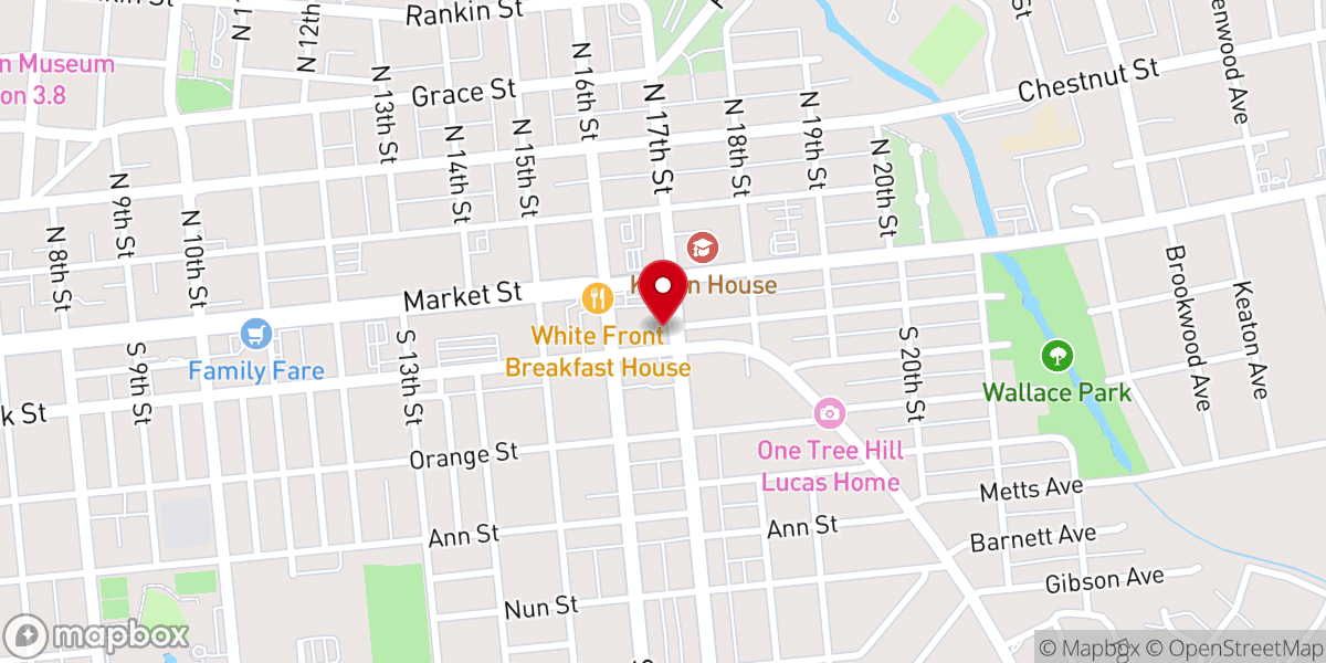 Map showing location of Ekklesia United Holy Church