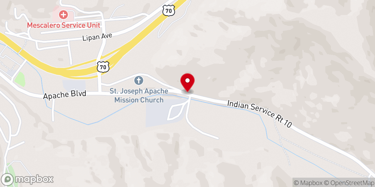 Map showing location of Church Spring