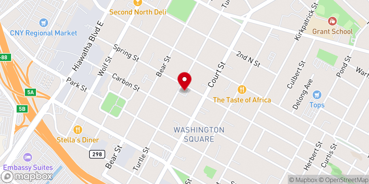 Map showing location of Destiny Christian Center