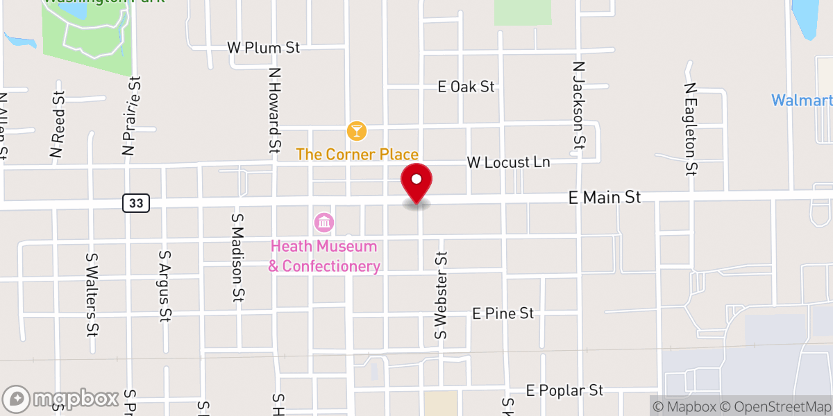 Map showing location of 4C’s Church