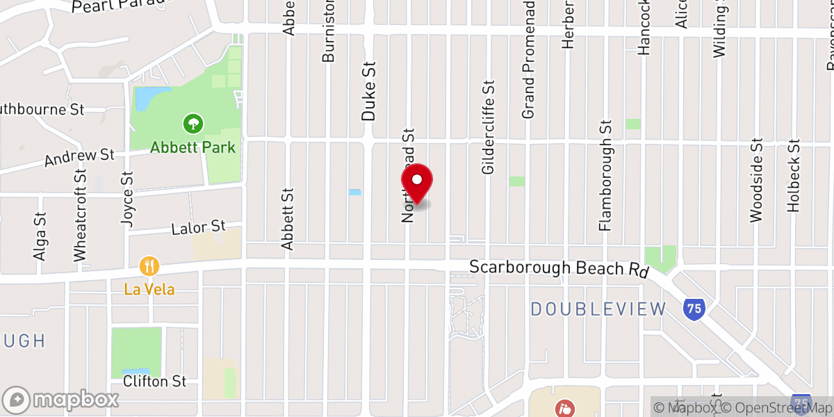 Map showing location of St Columba Anglican Church