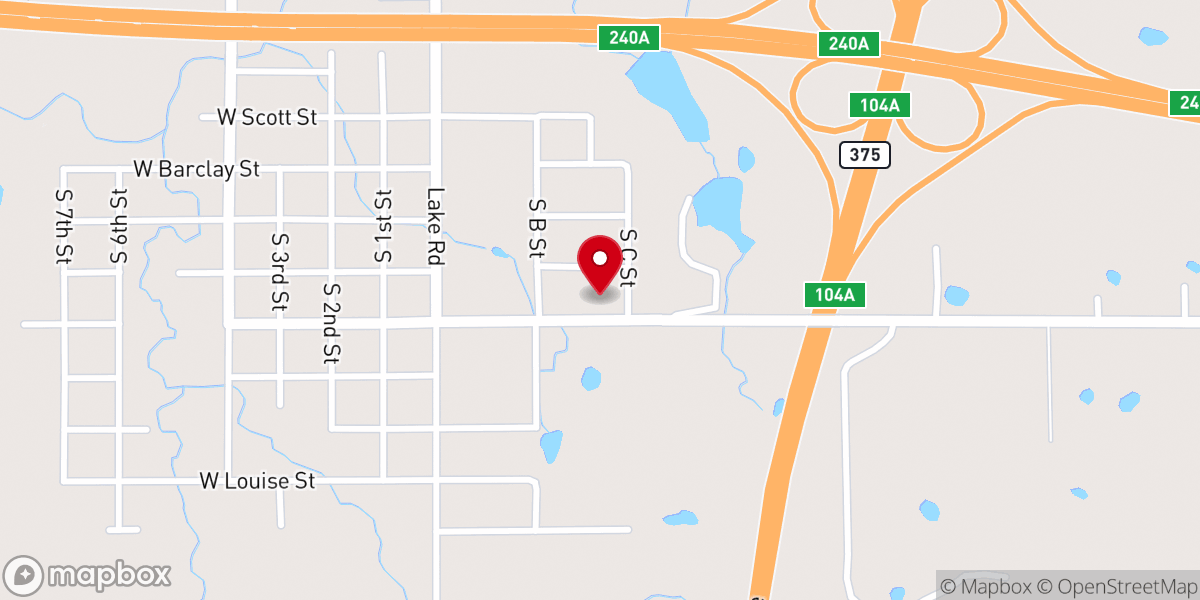 Map showing location of New Life Church