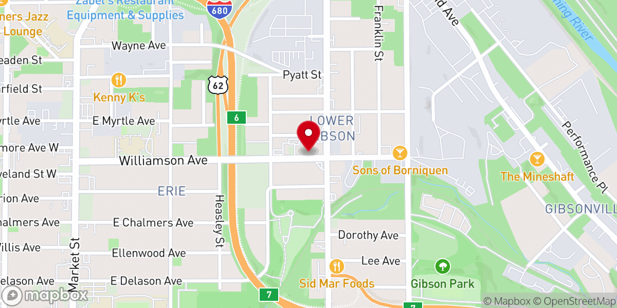 Map showing location of St Vincent de Paul