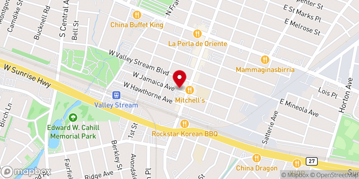 Map showing location of Baha'i Center