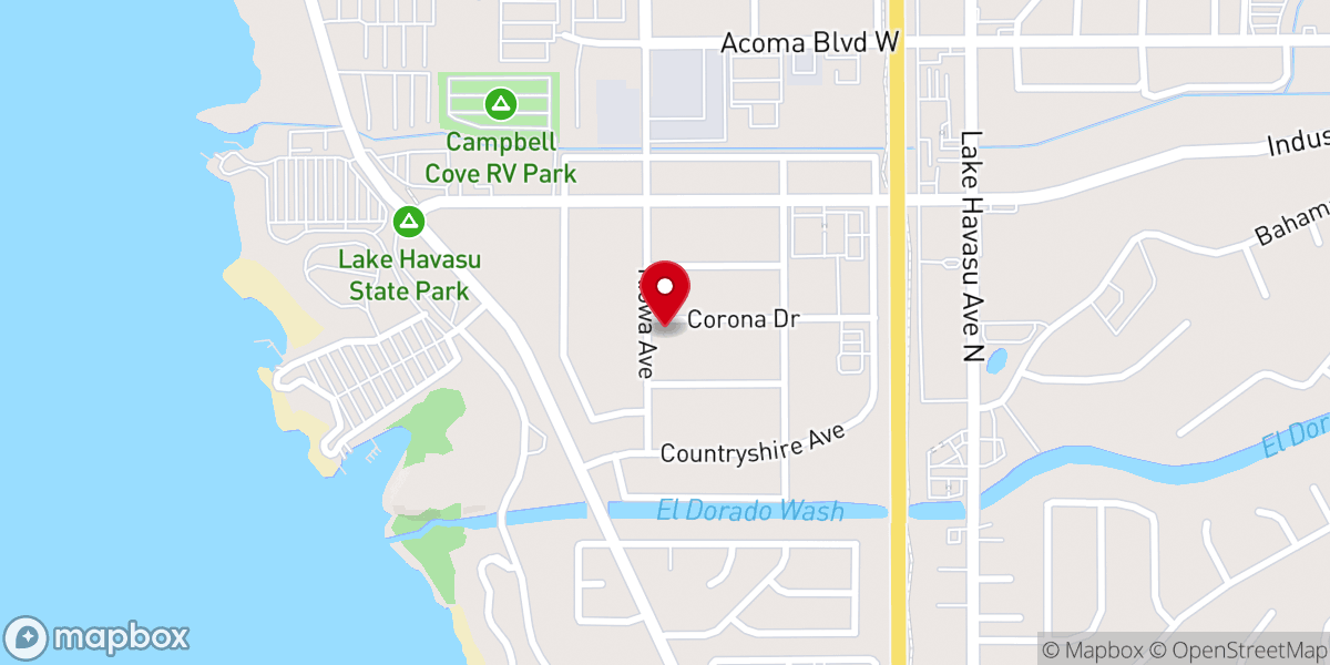 Map showing location of First Baptist Church
