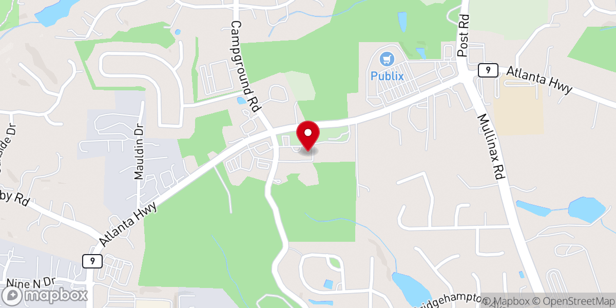 Map showing location of Midway United Methodist Church