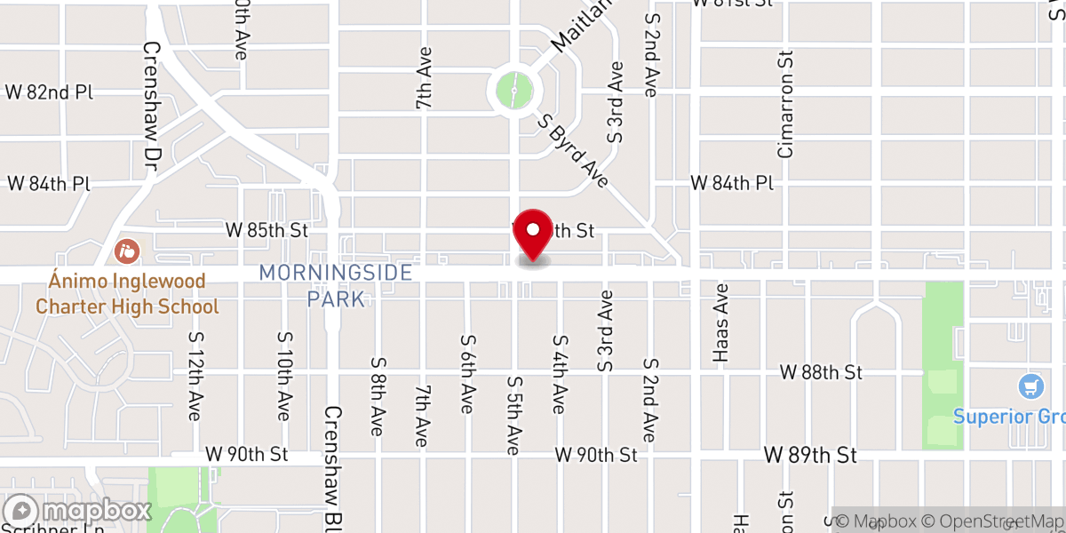 Map showing location of Clarence E Mcclendon Ministries Full Harvest International Church