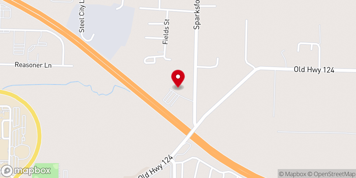 Map showing location of Howard Church