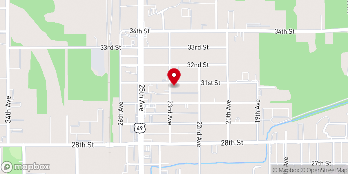 Map showing location of Trumpet In Zion Fellowship Inc