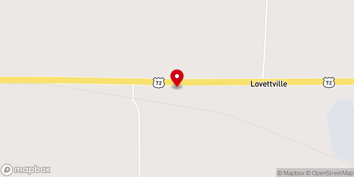 Map showing location of Bethlehem Primative Baptist Church